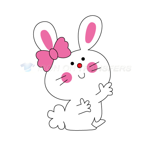 Rabbit Iron-on Stickers (Heat Transfers)NO.8905